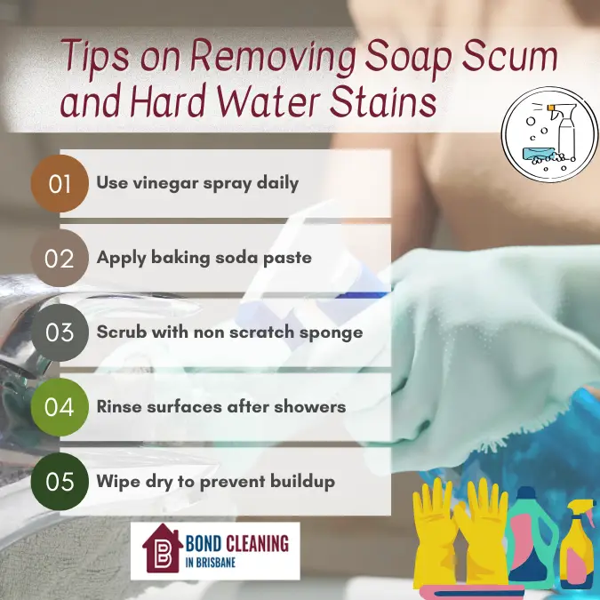Tips on Removing Soap Scum and Hard Water Stains