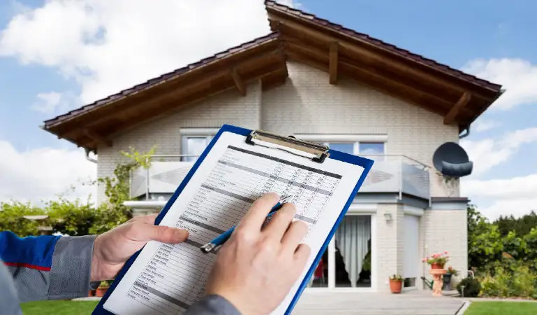 Real estate home property inspecting