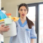 A Cleaner feeling shocked and surprised